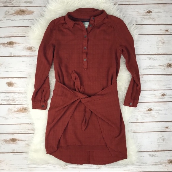 Anthropologie Maeve Bloomsbury Front Tie Dress - Picture 5 of 7